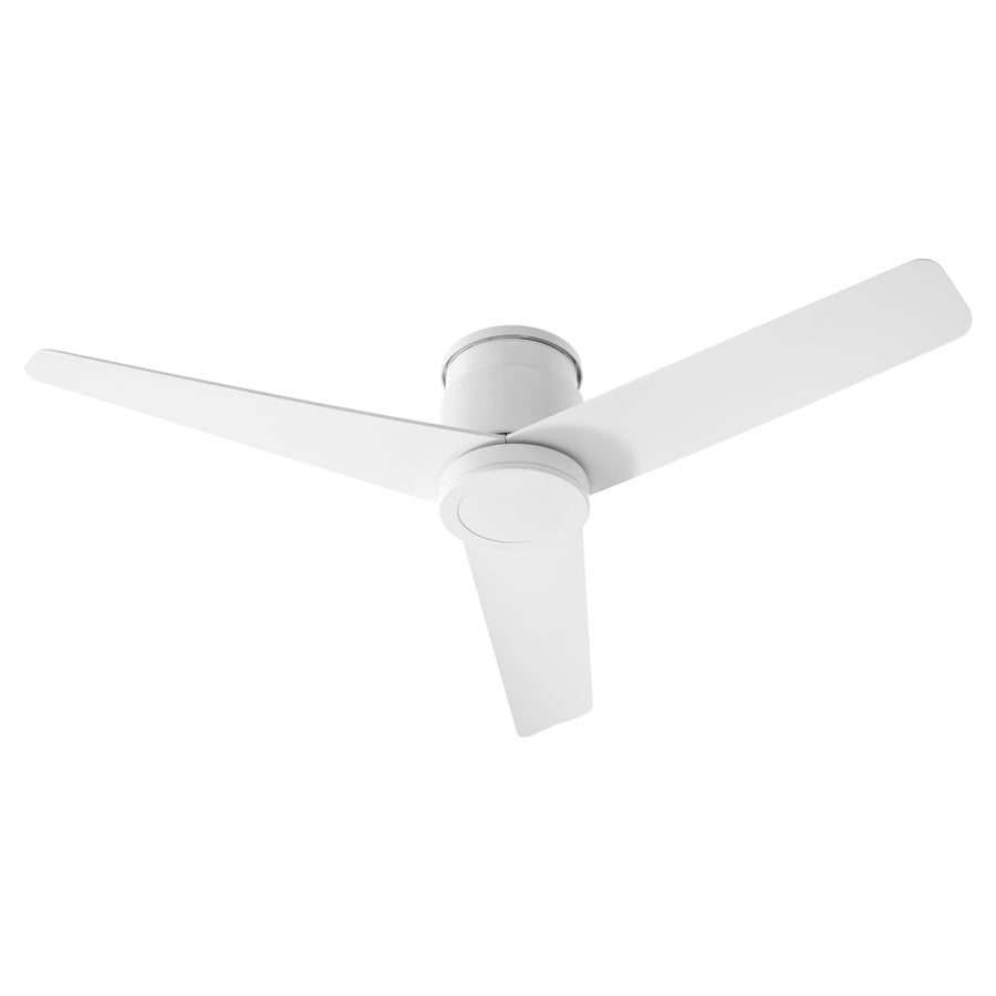 White Ceiling Hugger Fan With Remote Shelly Lighting