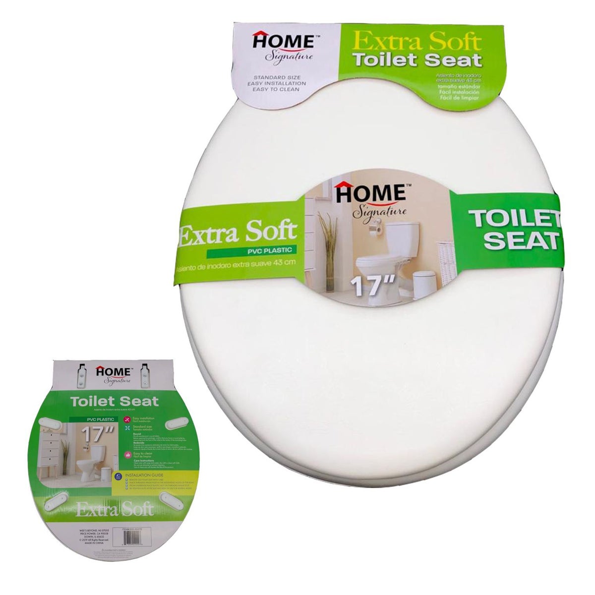17" PVC Soft Toilet Seat White toilet seats Price Power USA, Inc.