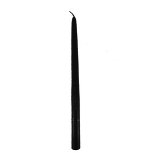 12" TAPER CANDLE / BLACK
