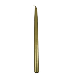 12" TAPER CANDLE / MET. GOLD