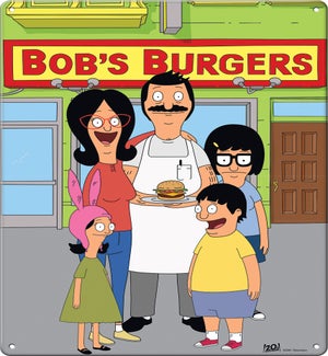 Bob's Burgers Lanyard Keychain Cartoons Tina, Gene, Bob, Linda Louise