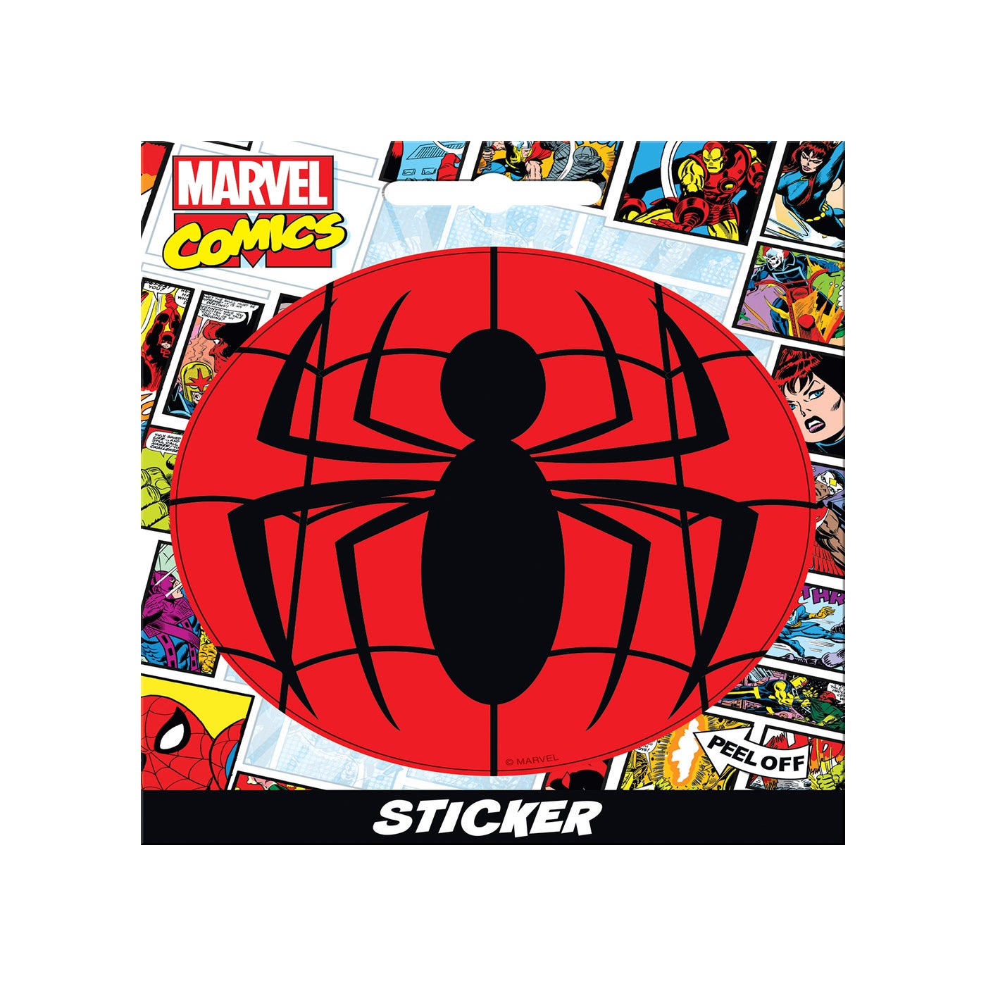 Spiderman Logo Sticker - spider man | Ata-Boy Inc.