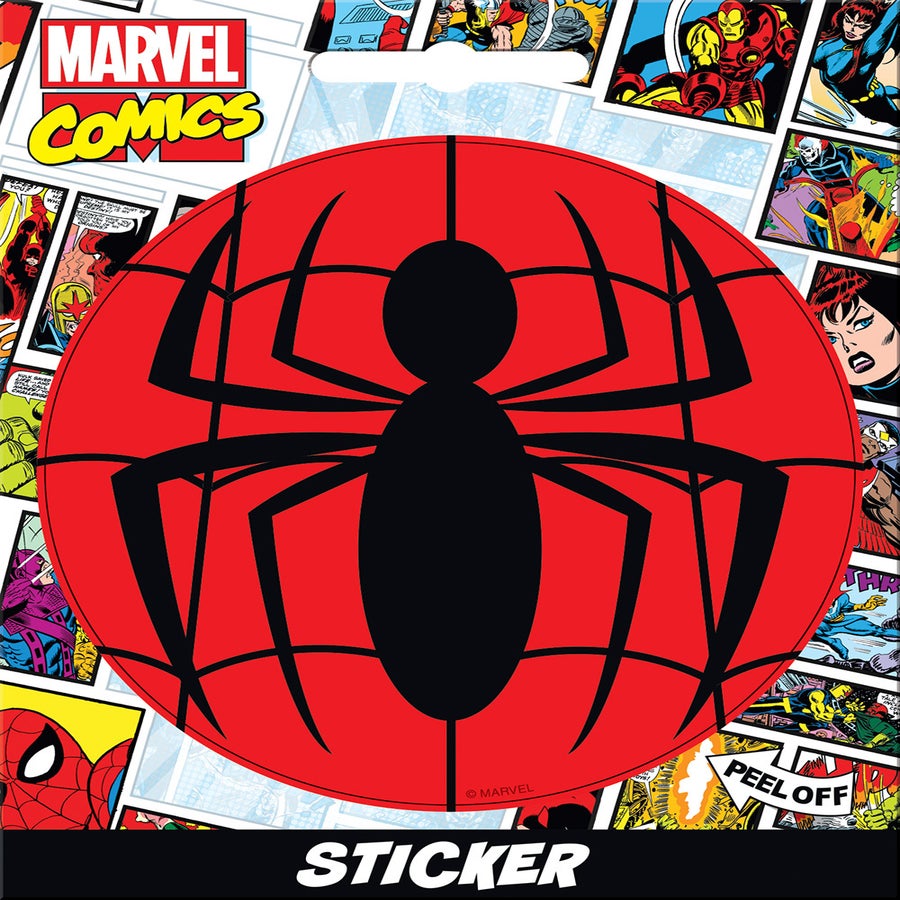 Spiderman Logo Sticker - spider man | Ata-Boy Inc.