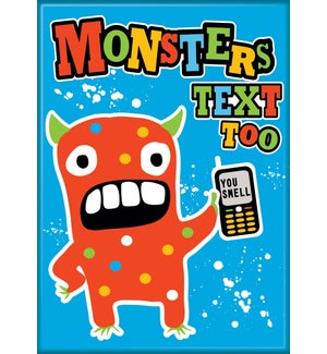 iCreate Monsters Text Too Magnet