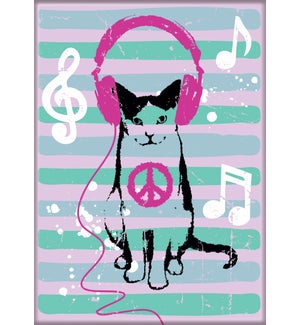 iCreate Music Peace Cat Magnet