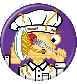 Joe Ravioli Cheesy Chef Button