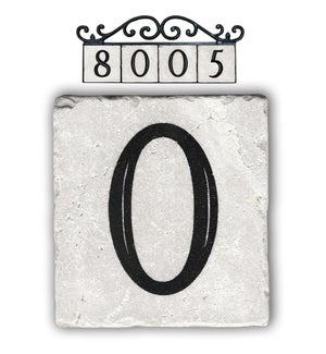 "0,classic marble number tile"