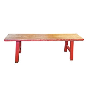 "Midwich Natural 2 Tone Bench, Natural/Red, On Sale"