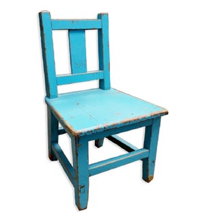 "Antique Child Chair Blue, Last Chance"