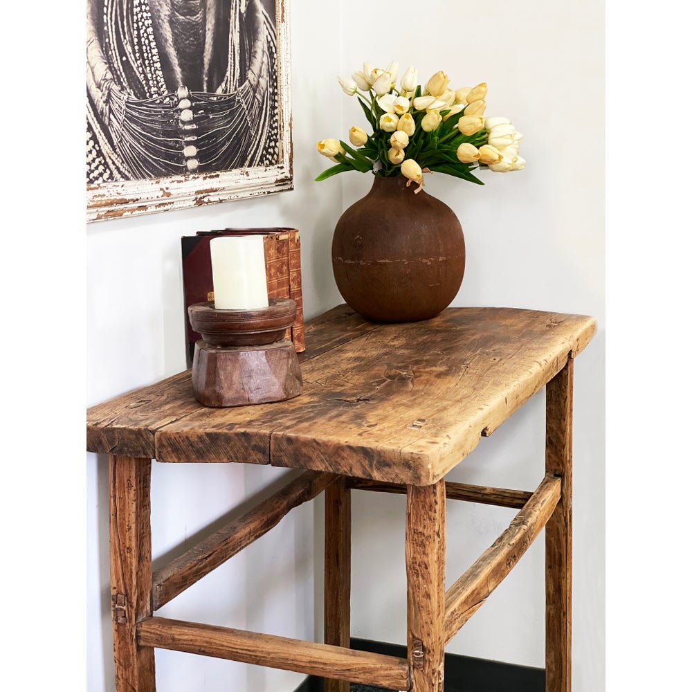 Short Vintage Console Table *Shape & Size May Vary* 30% Off