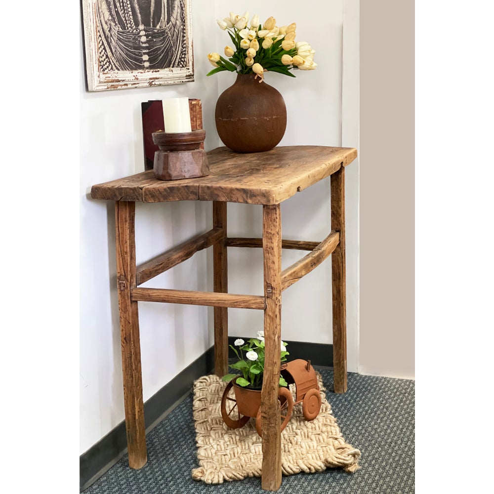 Short Vintage Console Table *Shape & Size May Vary* 30% Off