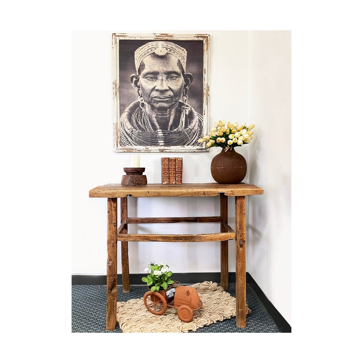 Short Vintage Console Table *Shape & Size May Vary* 30% Off