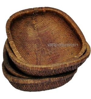 Small Vintage Handmade Willow Basket