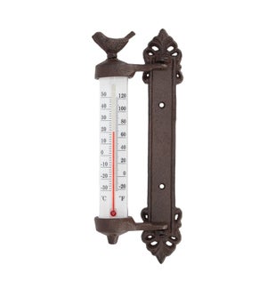 Wall thermometer bird in