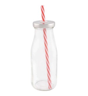 Drinking bottle with straw LAST CHANCE
