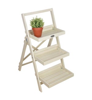 Stepped Plant Stand White