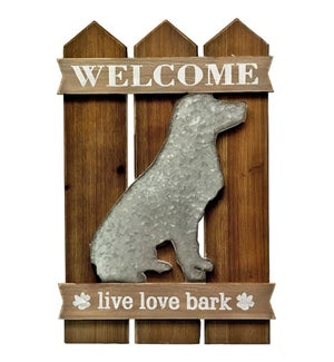 "Welcome Dog Wall Decor, 50% Off"