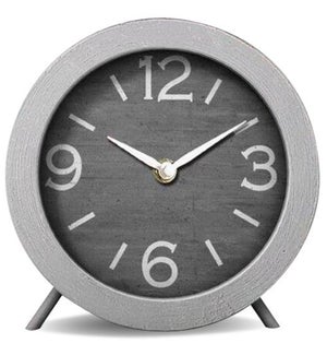 "Minimal table clock,grey, MDF Metal"