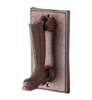 Doorknocker boot. Cast iron. 8