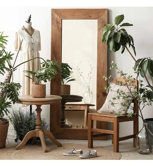 "Tall Reclaimed Wooden Mirror, 71 in"