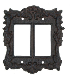 Tori Light Switch Cover Double Brown