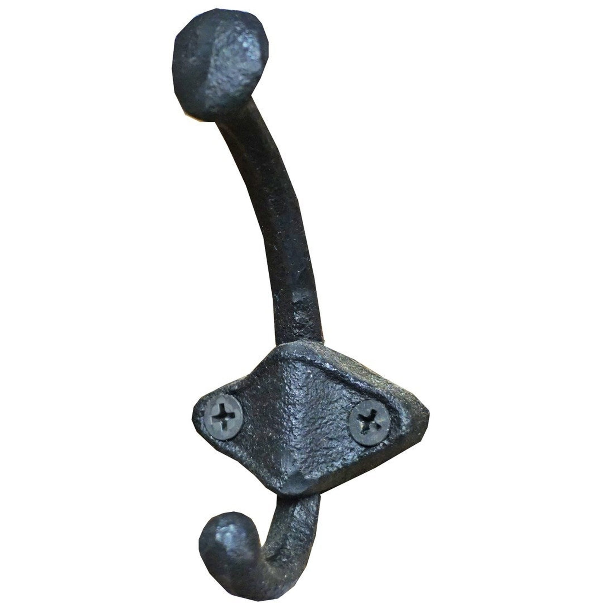 Set of 6 Old Style Double Wall Hooks Cast Iron 2 3/4" Home Decor 0170-01202B 