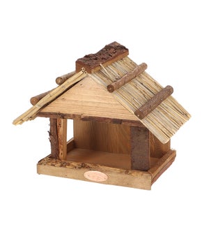 Thatched roof wall birdtable.F