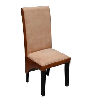 Dining Chair in Leather & Canvas