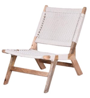 Woven Cotton Rope Lounge Chair