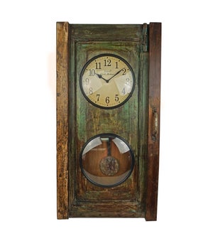 Recycled Old Dood Panel Clock