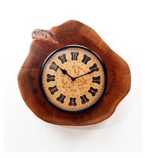 Recycled Wooden Log Clock ON SALE