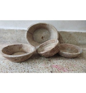 "PR-001 - Wooden Old Dough Parat Plate, Size May Vary"