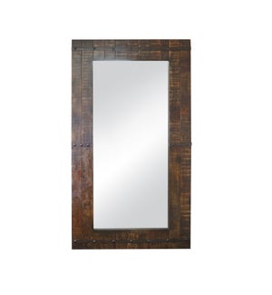 "Recycled wood Standing mirror, Large, 80 inch tall"