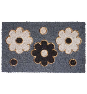 "Flower Doormat, 18x30in"