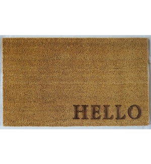 "Doormat, ""HELLO"", Natural"