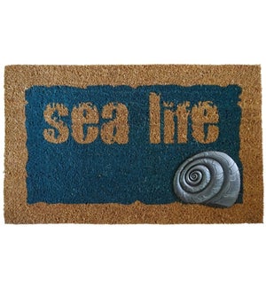 "Sea Life Doormat Blue/Nat, 30% Off"