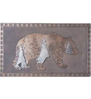 "Forest Bear Doormat, 18x30in"