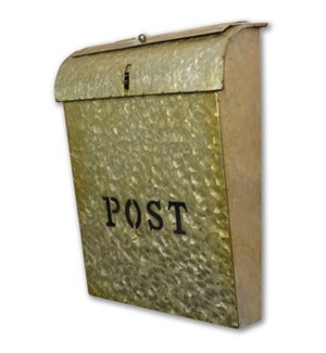 "Emily P, Last Chance Mailbox Rustic Gold"