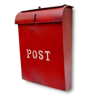 Emily POST Mailbox Rustic Red
