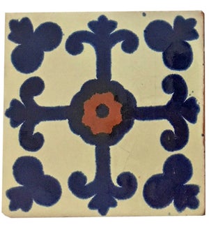 Coaster/Tiles Blue Cross Set/4