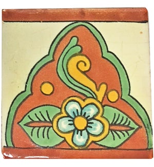 Coaster/Tiles Rust Flower Set/4