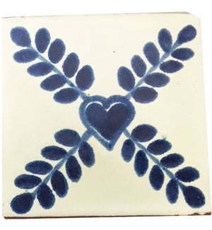 Coaster/Tiles Blue Heart Set/4