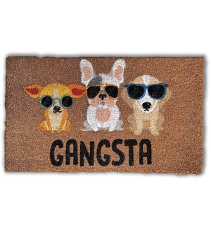"Coir Doormat, ""Gangsta"", Natural"