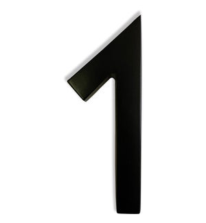 "Magnetic Aluminum House Number #1, 4 in, Black"