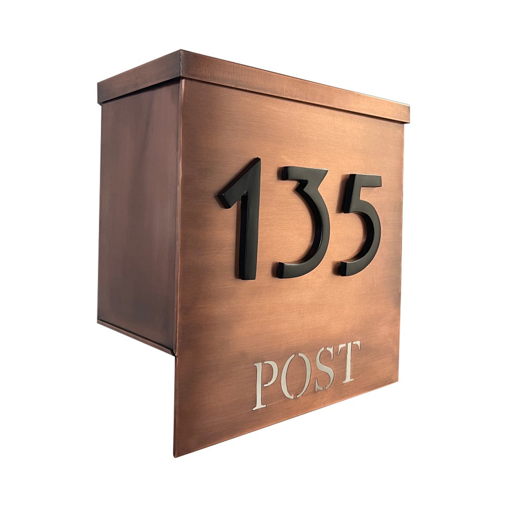 "Magnetic Aluminum House Number #6, 4 in, Black"
