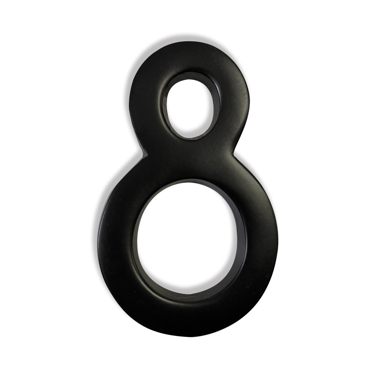 "Magnetic Aluminum House Number #8, 4 in, Black"