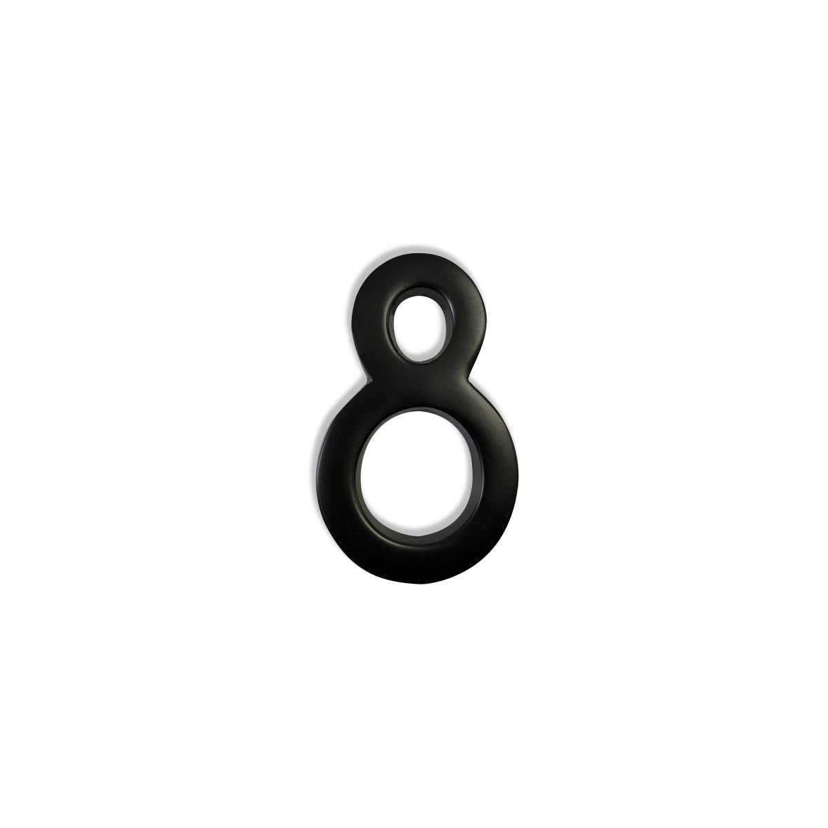 "Magnetic Aluminum House Number #8, 4 in, Black"