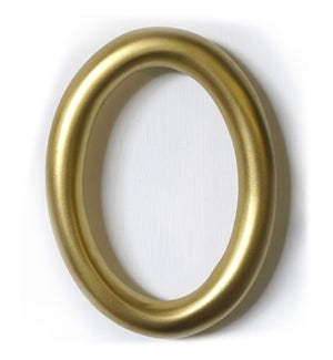 "Aluminum Round Shadow Number 0, Antique Gold, 5 inch"
