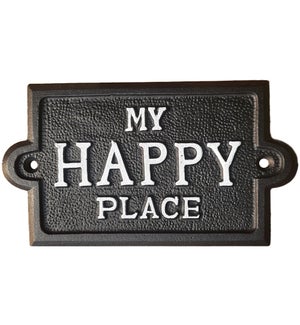 "Sign ""My Happy Place"" Black"