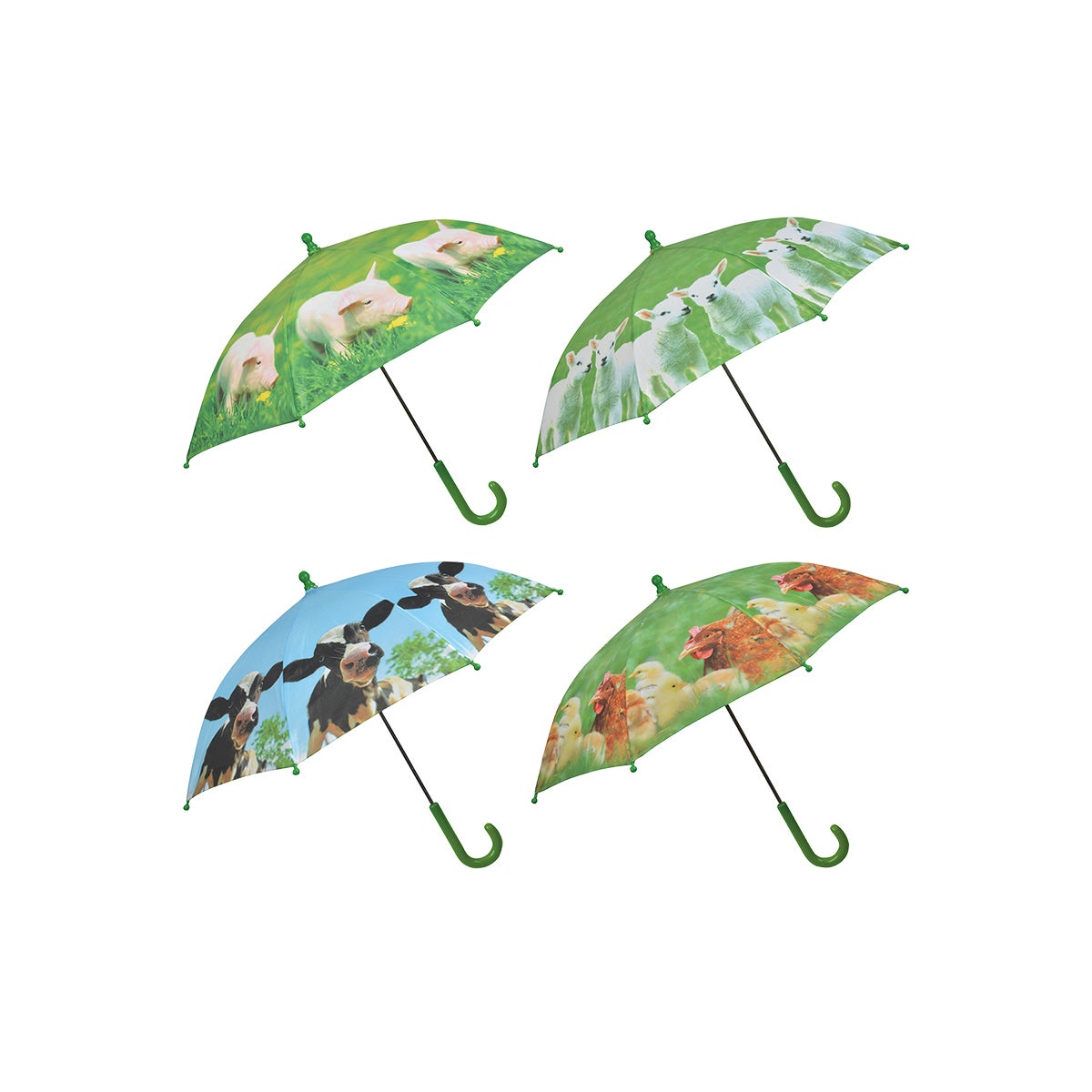 Children Umbrella Farm Animals